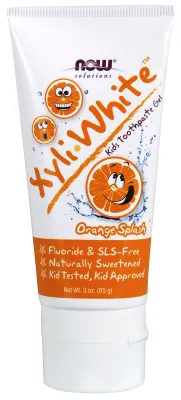 NOW Solutions XyliWhite Orange Splash Toothpaste Gel for Kids - 3 oz.
