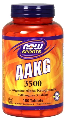 NOW Sports AAKG 3500 - 180 Tablets