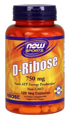 NOW Sports D-Ribose 750 mg - 120 Veg Capsules