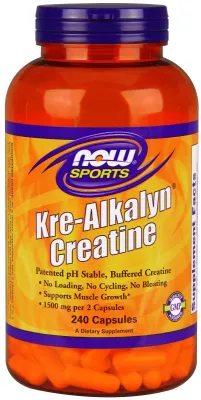 NOW Sports Kre-Alkalyn Creatine - 240 Veg Capsules