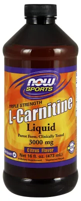 NOW Sports L-Carnitine, Triple Strength Liquid - 16 fl. oz.