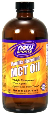 NOW Sports MCT Oil, Vanilla Hazelnut