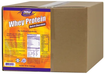 NOW Sports Whey Protein Creamy Chocolate Powder - 10 lbs.