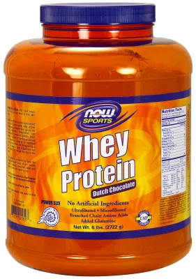 NOW Sports Whey Protein Creamy Chocolate Powder - 6 lbs.