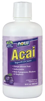 NOW Supplements Acai Liquid - 32 fl. oz.