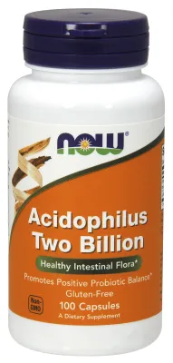NOW Supplements Acidophilus Two Billion - 100 Veg Capsules