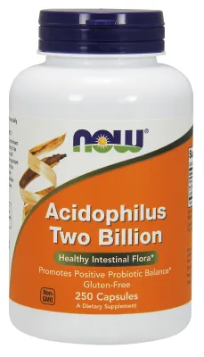 NOW Supplements Acidophilus Two Billion - 250 Veg Capsules