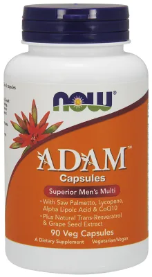 NOW Supplements ADAM Men's Multiple Vitamin - 90 Veg Capsules