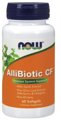 NOW Supplements AlliBiotic CF - 60 Softgels