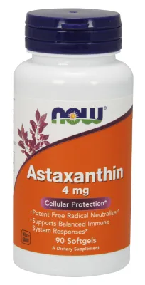 NOW Supplements Astaxanthin 4 mg - 90 Softgels