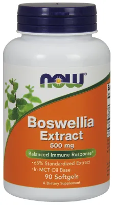 NOW Supplements Boswellia Extract 500 mg - 90 Softgels