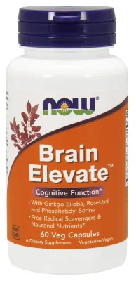 NOW Supplements Brain Elevate - 60 Veg Capsules