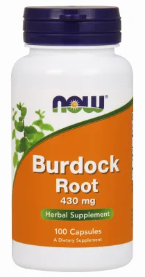 NOW Supplements Burdock Root 430 mg - 100 Veg Capsules