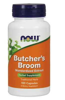 NOW Supplements Butcher's Broom - 100 Veg Capsules