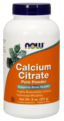 NOW Supplements Calcium Citrate Pure Powder - 8 oz