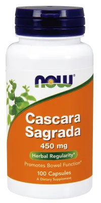 NOW Supplements Cascara Sagrada 450 mg - 100 Veg Capsules