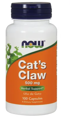 NOW Supplements Cat's Claw 500 mg - 100 Veg Capsules