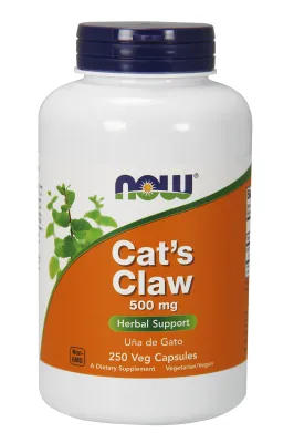 NOW Supplements Cat's Claw 500 mg - 250 Veg Capsules