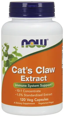 NOW Supplements Cat's Claw Extract - 120 Veg Capsules