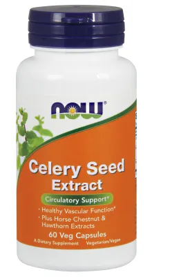 NOW Supplements Celery Seed Extract - 60 Veg Capsules
