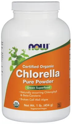 NOW Supplements Chlorella Powder, Organic - 1 lb.