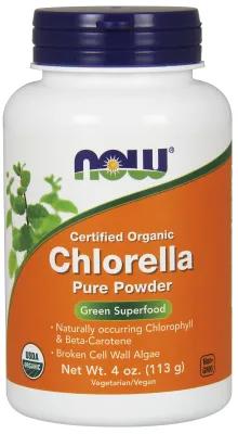 NOW Supplements Chlorella Powder, Organic - 4 oz.