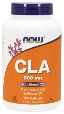 NOW Supplements CLA (Conjugated Linoleic Acid) 800 mg - 180 Softgels