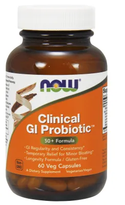 NOW Supplements Clinical GI Probiotic - 60 Veg Capsules