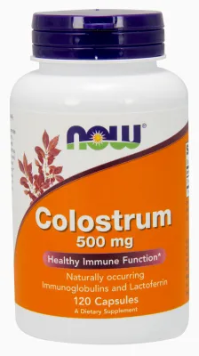 NOW Supplements Colostrum 500 mg - 120 Veg Capsules