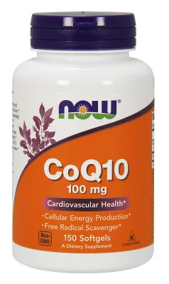 NOW Supplements CoQ10 100 mg - 150 Softgels