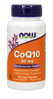 NOW Supplements CoQ10 30 mg - 120 Veg Capsules