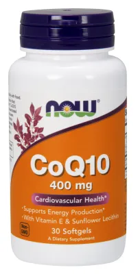 NOW Supplements CoQ10 400 mg - 30 Softgels