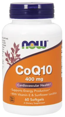 NOW Supplements CoQ10 400 mg - 60 Softgels
