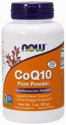 NOW Supplements CoQ10 Pure Powder - 1 oz.