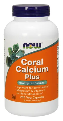 NOW Supplements Coral Calcium Plus - 250 Veg Capsules