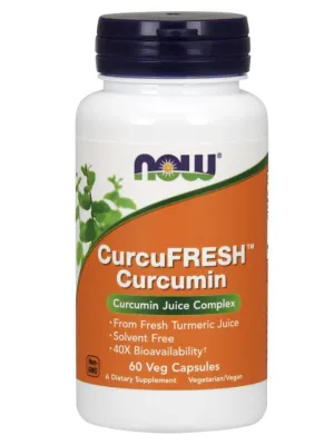 NOW Supplements CurcuFRESH Curcumin - 60 Veg Capsules