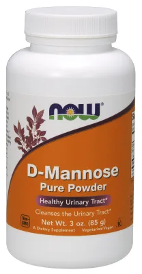 NOW Supplements D-Mannose, Organic & Pure - 3 oz. Powder