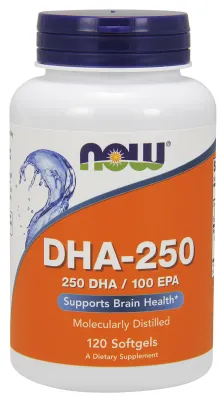 NOW Supplements DHA-250 - 120 Softgels
