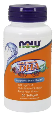 NOW Supplements DHA Kids Chewable - 60 Softgels