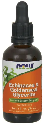 NOW Supplements Echinacea & Goldenseal Glycerite - 2 oz.