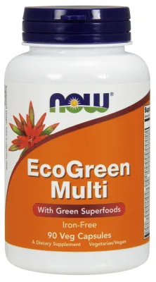 NOW Supplements EcoGreen Multi Vitamin - 90 Veg Capsules