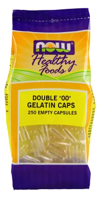NOW Supplements Empty Capsules, Gelatin, Double