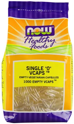 NOW Supplements Empty Capsules, Vegetarian, Single