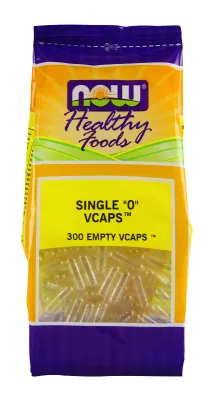 NOW Supplements Empty Capsules, Vegetarian, Single