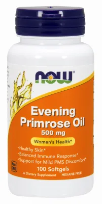 NOW Supplements Evening Primrose Oil 500 mg -100 Softgels