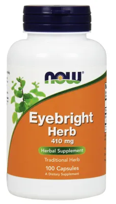 NOW Supplements Eyebright Herb 410 mg - 100 Veg Capsules