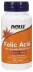 NOW Supplements Folic Acid 800 mcg with Vitamin B-12 - 250 Tablets