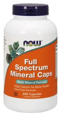 NOW Supplements Full Spectrum Mineral Caps - 240 Veg Capsules