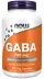 NOW Supplements GABA 750 mg - 200 Veg Capsules