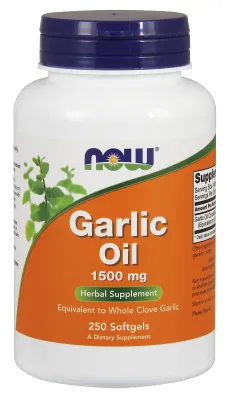 NOW Supplements Garlic Oil 1500 mg - 250 Softgels